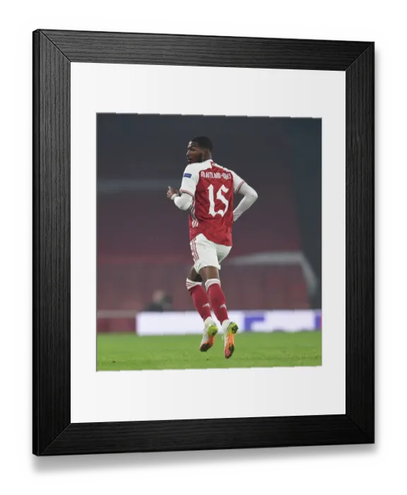 Framed Print : Arsenal's Ainsley Maitland-Niles in Europa League Action vs Molde at Emirates Stadium