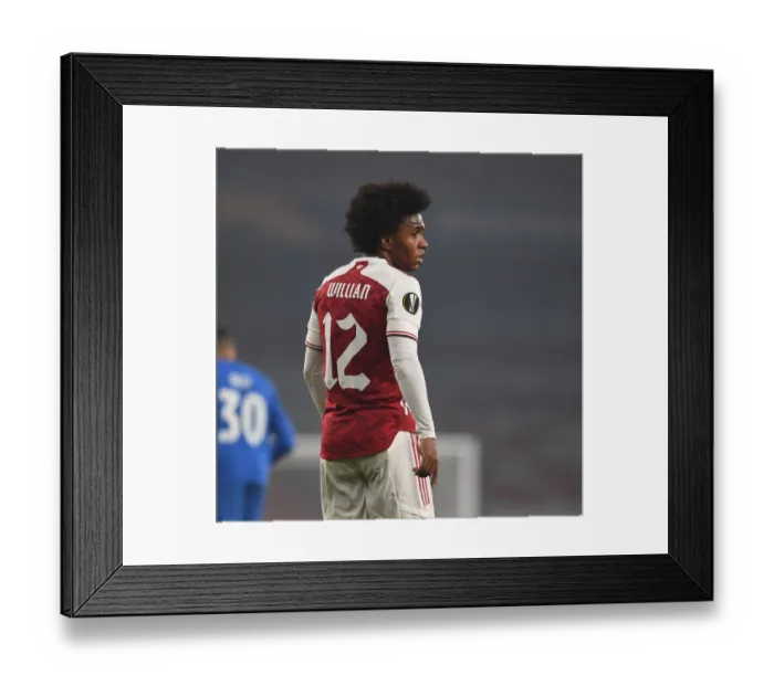 Framed Print : Willian in Action: Arsenal vs Molde FK, Europa League 2020-21 (Arsenal Football Club) Framed Print : Willian in Action: Arsenal vs Molde FK, Europa League 2020-21 (Arsenal Football Club)