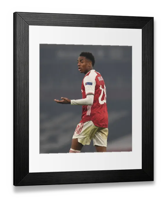 Framed Print : Joe Willock in Action: Arsenal vs Molde FK, UEFA Europa League 2020-21