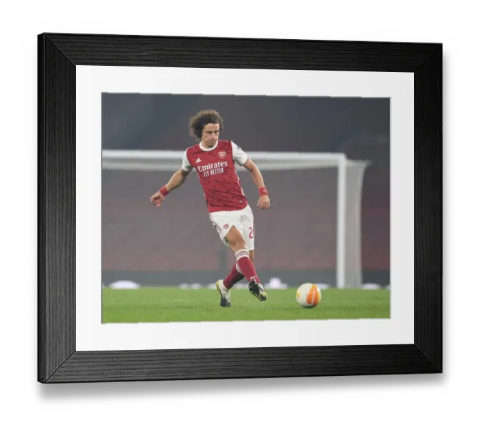 Framed Print : Arsenal's David Luiz in Action against Molde FK in UEFA Europa League Group Stage Framed Print : Arsenal's David Luiz in Action against Molde FK in UEFA Europa League Group Stage