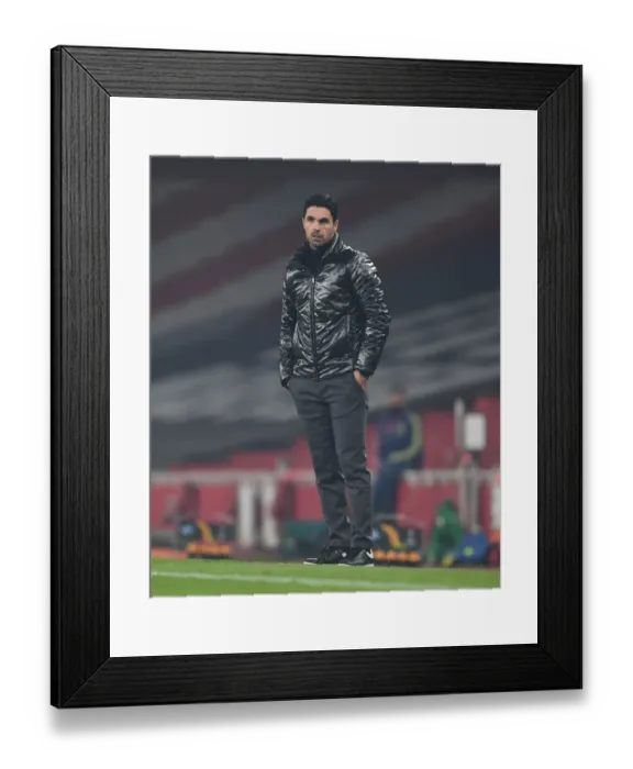 Framed Print : Mikel Arteta Leads Arsenal Against Molde in Europa League Group Stage Framed Print : Mikel Arteta Leads Arsenal Against Molde in Europa League Group Stage