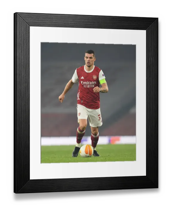Framed Print : Granit Xhaka in Action: Arsenal vs Molde FK, UEFA Europa League 2020-21 Framed Print : Granit Xhaka in Action: Arsenal vs Molde FK, UEFA Europa League 2020-21