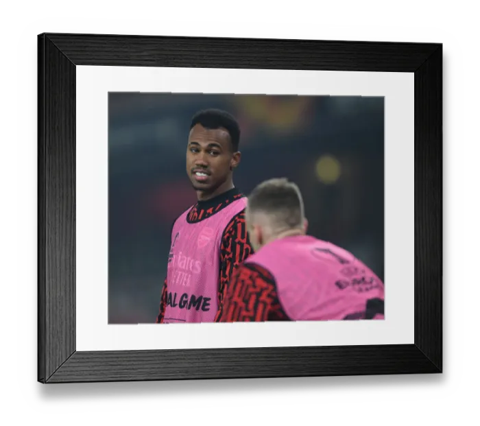 Framed Print : Gabriel vs Molde: Arsenal's Europa League Showdown Framed Print : Gabriel vs Molde: Arsenal's Europa League Showdown