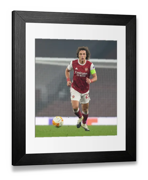 Framed Print : Arsenal's David Luiz in Action against Molde FK in Europa League Group Stage Framed Print : Arsenal's David Luiz in Action against Molde FK in Europa League Group Stage