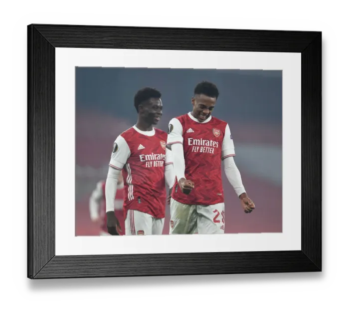 Framed Print : Arsenal's Joe Willock Scores Brace: Europa League Victory over Molde