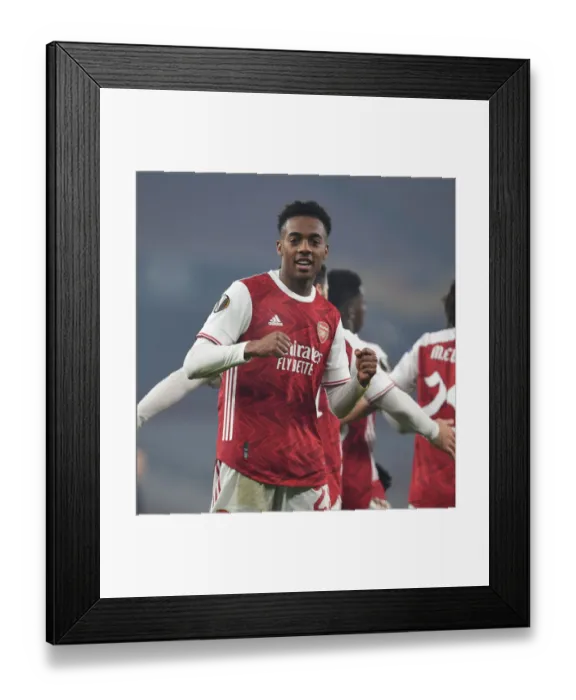 Framed Print : Joe Willock's Brace: Arsenal Secures Europa League Victory over Molde FK