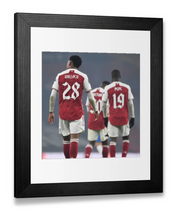 Framed Print : Joe Willock in Action: Arsenal vs Molde FK, UEFA Europa League 2020-21