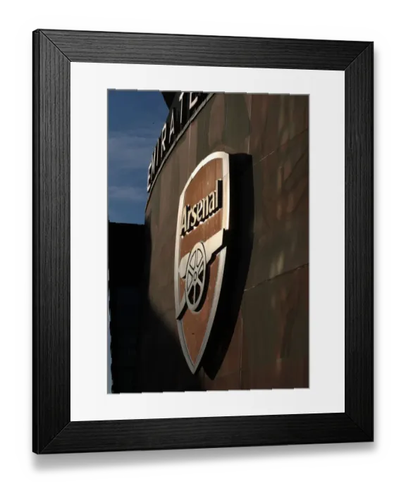Framed Print : Pre-Match Atmosphere at Emirates Stadium: Arsenal FC vs Molde FK, UEFA Europa League 2020-21