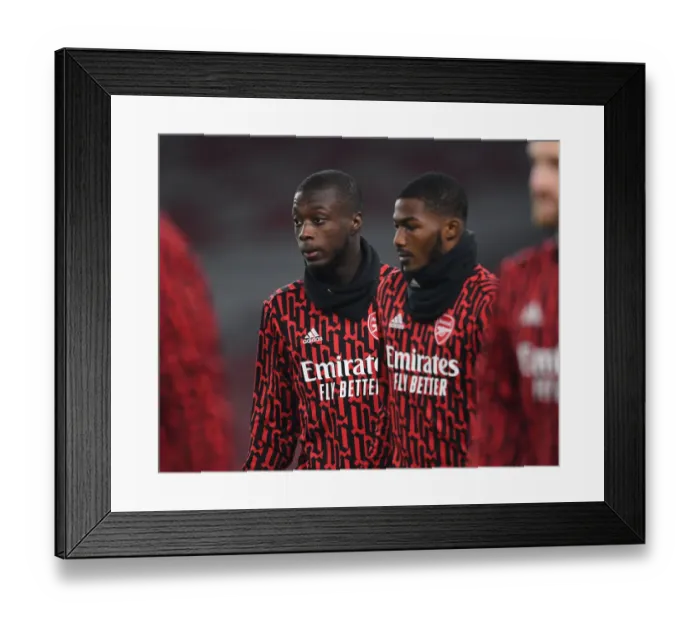 Framed Print : Arsenal FC vs Molde FK: Nicolas Pepe Warming Up Ahead of UEFA Europa League Clash Framed Print : Arsenal FC vs Molde FK: Nicolas Pepe Warming Up Ahead of UEFA Europa League Clash