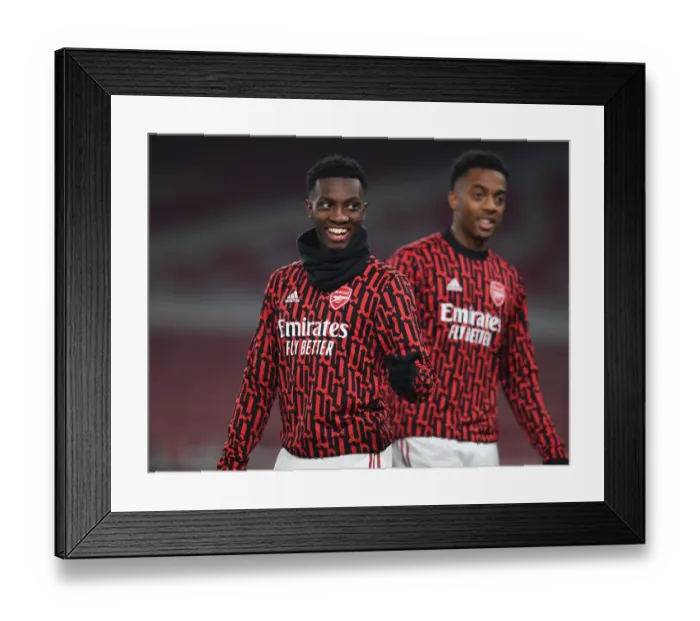 Framed Print : Arsenal's Eddie Nketiah Prepares: Arsenal vs Molde, Europa League 2020-21 Framed Print : Arsenal's Eddie Nketiah Prepares: Arsenal vs Molde, Europa League 2020-21