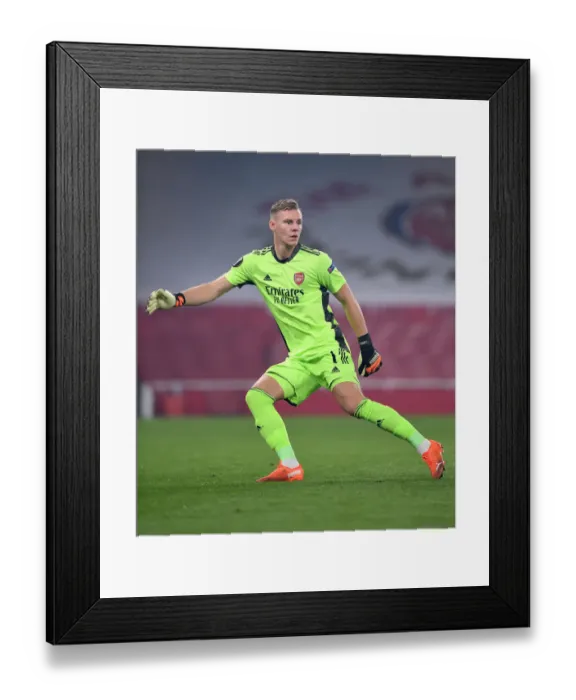 Framed Print : Arsenal's Bernd Leno in Action: Europa League 2020-21 - Arsenal vs Molde FK Framed Print : Arsenal's Bernd Leno in Action: Europa League 2020-21 - Arsenal vs Molde FK
