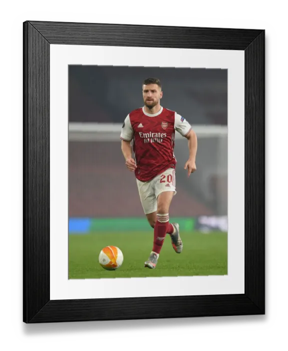 Framed Print : Mustafi in Action: Arsenal vs Molde, Europa League 2020-21 Framed Print : Mustafi in Action: Arsenal vs Molde, Europa League 2020-21