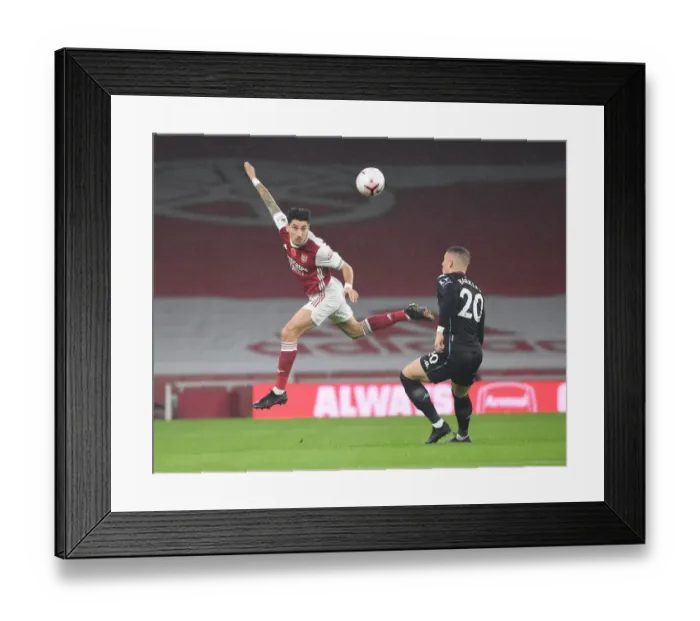 Framed Print : Arsenal vs Aston Villa: Hector Bellerin vs Ross Barkley Clash in Empty Emirates Stadium, Premier League 2020-21 Framed Print : Arsenal vs Aston Villa: Hector Bellerin vs Ross Barkley Clash in Empty Emirates Stadium, Premier League 2020-21