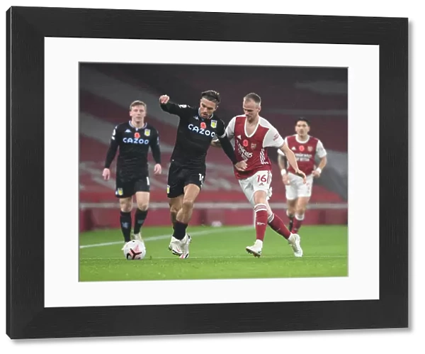 Rob Holding vs Jack Grealish: Premier League Face-Off in Empty Emirates Stadium - Arsenal vs Aston Villa (November 2020)
