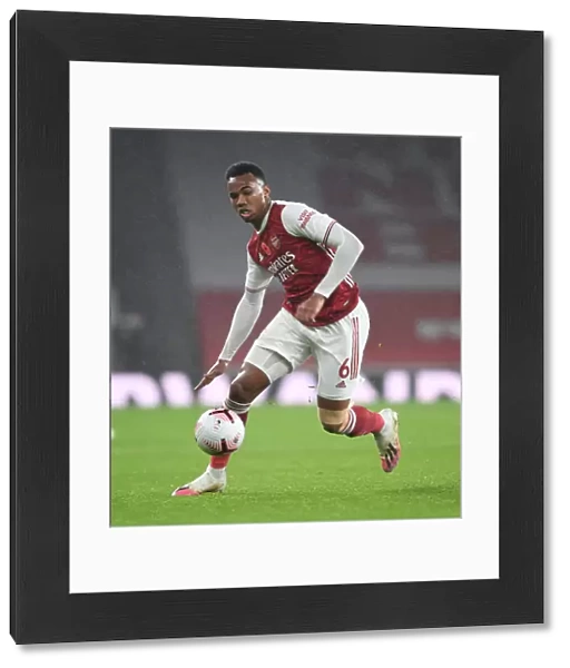 Gabriel in Action: Arsenal vs. Aston Villa, Empty Emirates Stadium, Premier League 2020-21