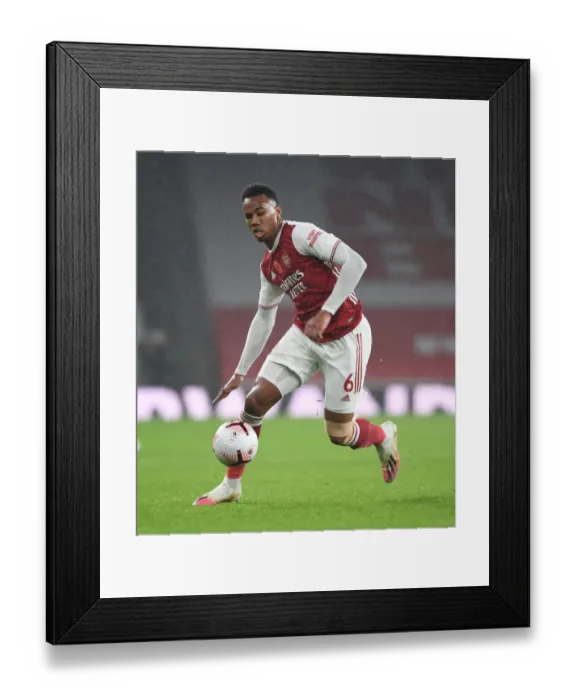 Framed Print : Gabriel in Action: Arsenal vs. Aston Villa, Empty Emirates Stadium, Premier League 2020-21 Framed Print : Gabriel in Action: Arsenal vs. Aston Villa, Empty Emirates Stadium, Premier League 2020-21