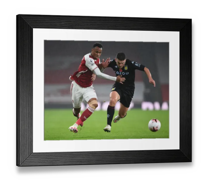 Framed Print : Gabriel vs McGinn: A Battle in Empty Emirates - Arsenal vs Aston Villa, Premier League 2020-21 Framed Print : Gabriel vs McGinn: A Battle in Empty Emirates - Arsenal vs Aston Villa, Premier League 2020-21