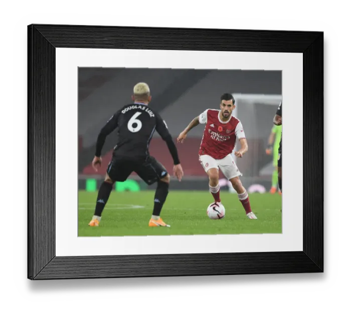 Framed Print : Arsenal vs Aston Villa: Dani Ceballos vs Douglas Luiz Clash in Empty Emirates Stadium, Premier League 2020-21 Framed Print : Arsenal vs Aston Villa: Dani Ceballos vs Douglas Luiz Clash in Empty Emirates Stadium, Premier League 2020-21