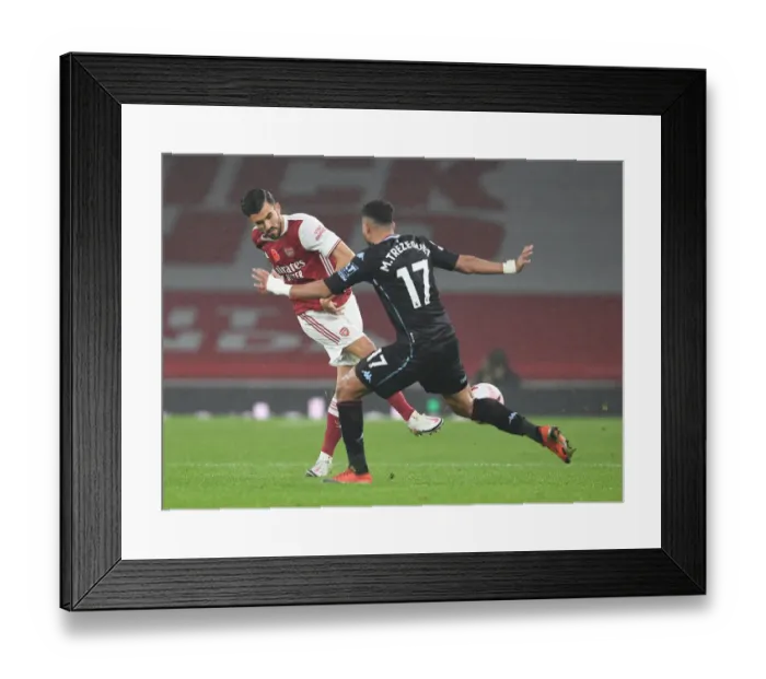 Framed Print : Arsenal vs Aston Villa: Dani Ceballos Clashes with Trezeguet in Empty Emirates Stadium, Premier League 2020-21 Framed Print : Arsenal vs Aston Villa: Dani Ceballos Clashes with Trezeguet in Empty Emirates Stadium, Premier League 2020-21