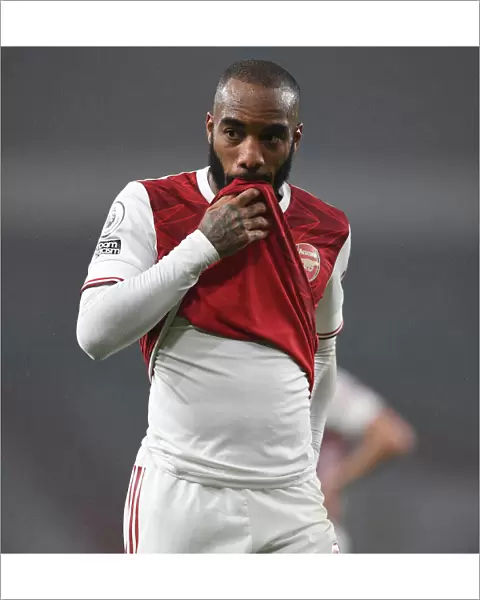 Behind Closed Doors: Alexis Lacazette in Action for Arsenal vs. Aston Villa (2020-21)