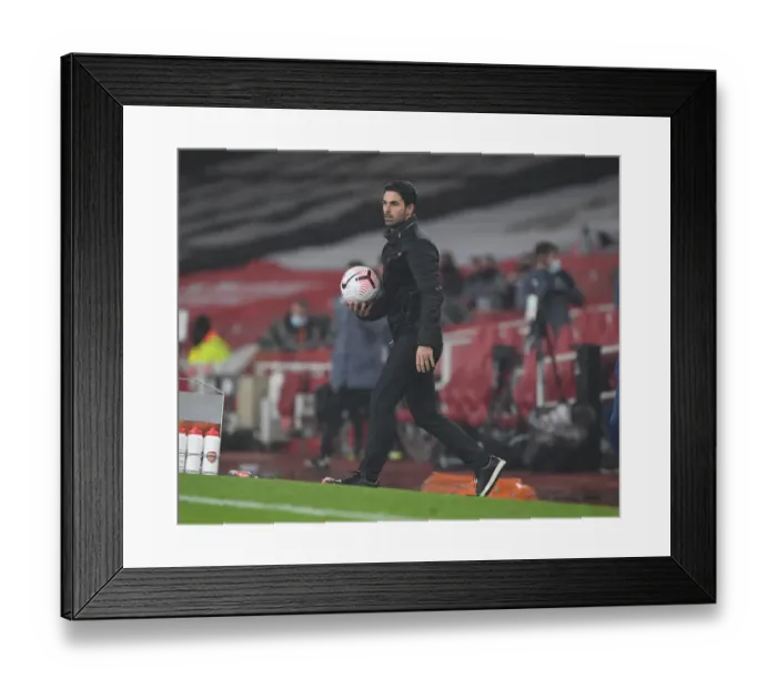 Framed Print : Arsenal vs Aston Villa: Mikel Arteta Leads Gunners in Empty Emirates Stadium, November 2020 (Premier League) Framed Print : Arsenal vs Aston Villa: Mikel Arteta Leads Gunners in Empty Emirates Stadium, November 2020 (Premier League)