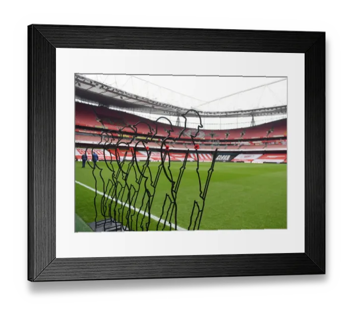 Framed Print : Remembrance Day at Empty Emirates: Arsenal vs. Aston Villa, Premier League 2020-21
