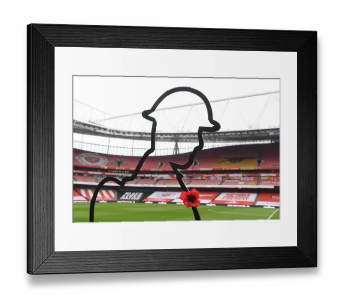 Framed Print : Remembrance Day at Empty Emirates: Arsenal vs. Aston Villa, 2020-21 Premier League Framed Print : Remembrance Day at Empty Emirates: Arsenal vs. Aston Villa, 2020-21 Premier League