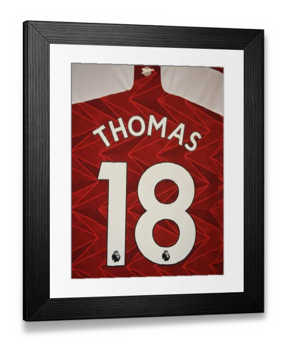 Framed Print : Arsenal's Thomas Partey Readies for Aston Villa Clash in Empty Emirates Stadium (2020-21)