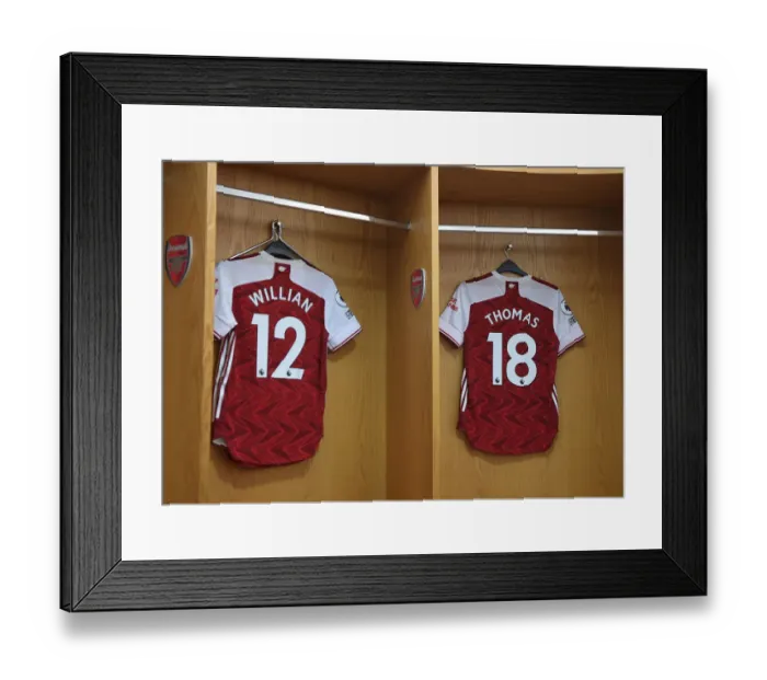 Framed Print : Arsenal's Empty Emirates: Willian and Partey Gear Up for Aston Villa Showdown (2020-21) Framed Print : Arsenal's Empty Emirates: Willian and Partey Gear Up for Aston Villa Showdown (2020-21)