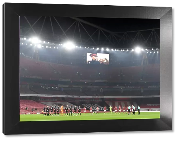 Remembrance Day at Empty Emirates Stadium: Arsenal vs. Aston Villa, Premier League 2020-21