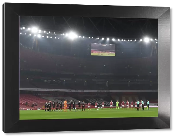 Remembrance Day Tribute: Arsenal vs Aston Villa at Empty Emirates Stadium, Premier League 2020-21