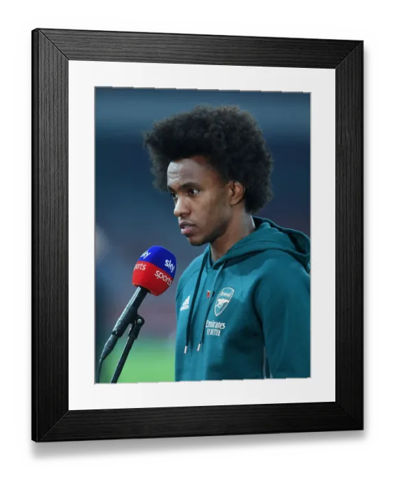 Framed Print : Willian Previews Arsenal vs. Aston Villa: Exclusive Interview before the Clash at Emirates Stadium Framed Print : Willian Previews Arsenal vs. Aston Villa: Exclusive Interview before the Clash at Emirates Stadium