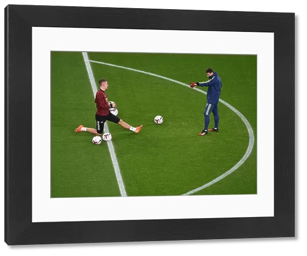 Arsenal: Bernd Leno and Inaki Cana - Pre-Match Chat at Emirates Stadium (Arsenal v Aston Villa, 2020-21)