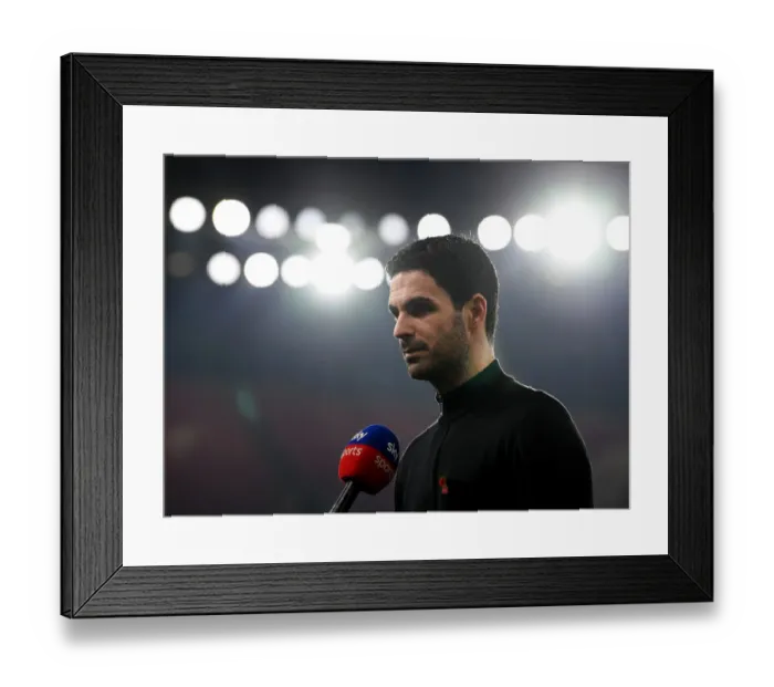 Framed Print : Arsenal's Mikel Arteta Pre-Match Interview vs Aston Villa (Premier League 2020-21) Framed Print : Arsenal's Mikel Arteta Pre-Match Interview vs Aston Villa (Premier League 2020-21)