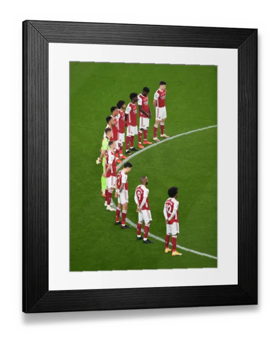 Framed Print : Arsenal and Aston Villa Honor Remembrance Sunday at Emirates Stadium Framed Print : Arsenal and Aston Villa Honor Remembrance Sunday at Emirates Stadium