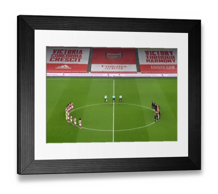 Framed Print : Arsenal vs. Aston Villa: Rememberance Sunday Tribute in Premier League (2020-21) Framed Print : Arsenal vs. Aston Villa: Rememberance Sunday Tribute in Premier League (2020-21)
