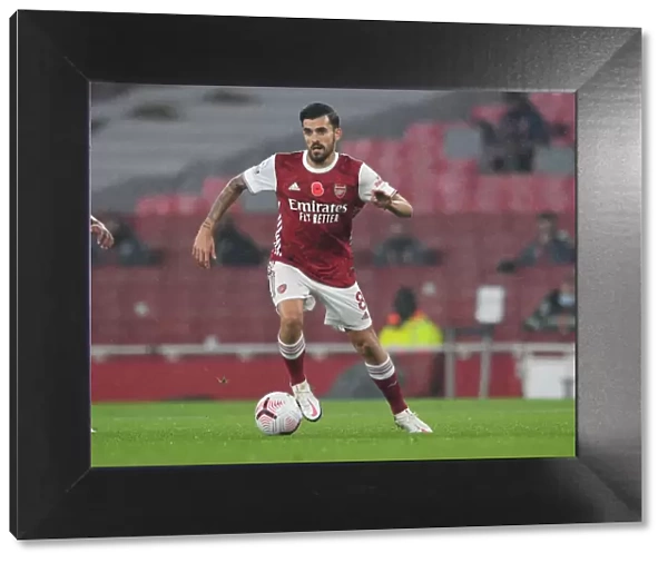 Arsenal's Dani Ceballos in Action against Aston Villa in the Premier League (2020-21)