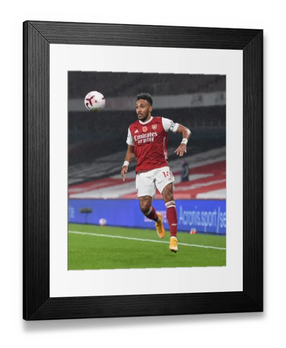 Framed Print : Aubameyang's Strike: Arsenal Edge Past Aston Villa (2020-21) Framed Print : Aubameyang's Strike: Arsenal Edge Past Aston Villa (2020-21)