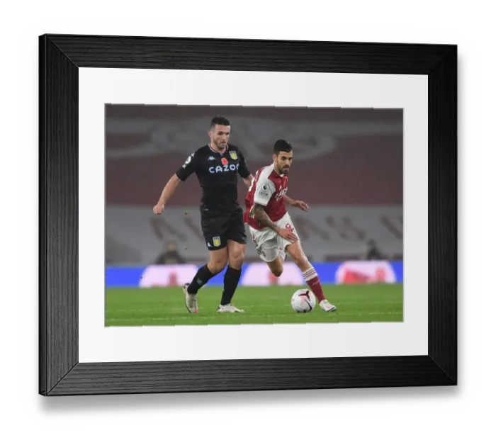 Framed Print : Arsenal vs Aston Villa: Dani Ceballos vs John McGinn Clash in Premier League Showdown Framed Print : Arsenal vs Aston Villa: Dani Ceballos vs John McGinn Clash in Premier League Showdown