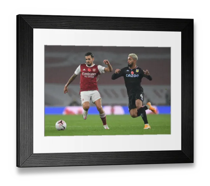 Framed Print : Clash at the Emirates: Arsenal vs. Aston Villa - Premier League 2020-21
