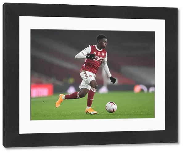 Arsenal's Eddie Nketiah in Action against Aston Villa - Premier League 2020-21