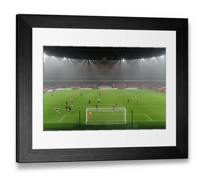 Framed Print : Premier League Showdown: Arsenal vs Aston Villa at Emirates Stadium, London, 2020