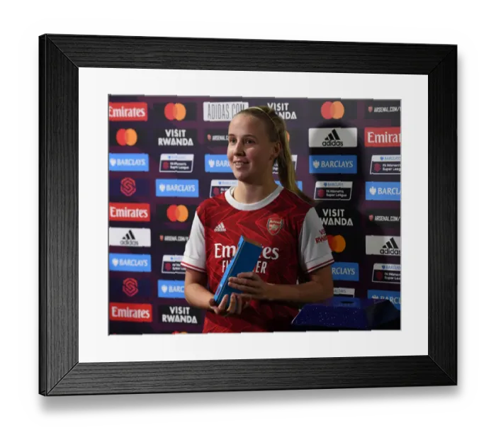 Framed Print : Arsenal Women vs Chelsea Women: Beth Mead Post-Match Interview - FA WSL 2020-21