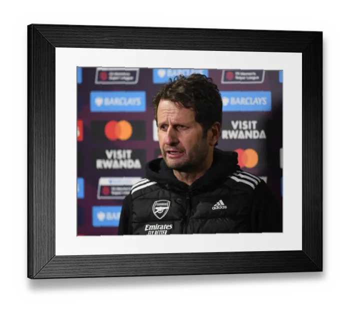 Framed Print : Arsenal Women vs Chelsea Women: Joe Montemurro Post-Match Interview (FA WSL 2020-21) Framed Print : Arsenal Women vs Chelsea Women: Joe Montemurro Post-Match Interview (FA WSL 2020-21)