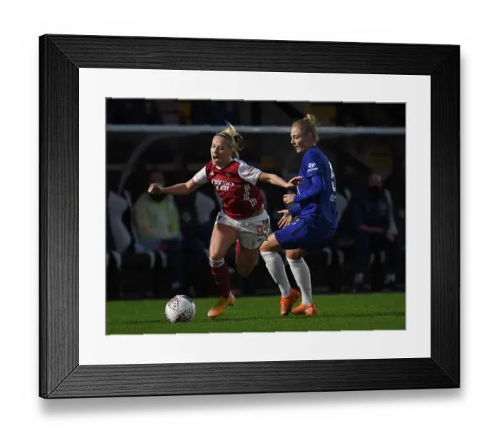 Framed Print : Arsenal vs. Chelsea: Mead vs. Ingle's Intense Rivalry - A FA WSL Showdown Framed Print : Arsenal vs. Chelsea: Mead vs. Ingle's Intense Rivalry - A FA WSL Showdown