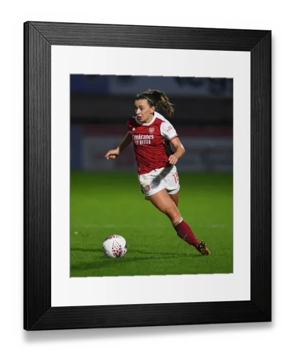 Framed Print : Arsenal Women vs. Chelsea Women Clash: FA WSL Showdown at Meadow Park (2020-21) - Battle for Supremacy