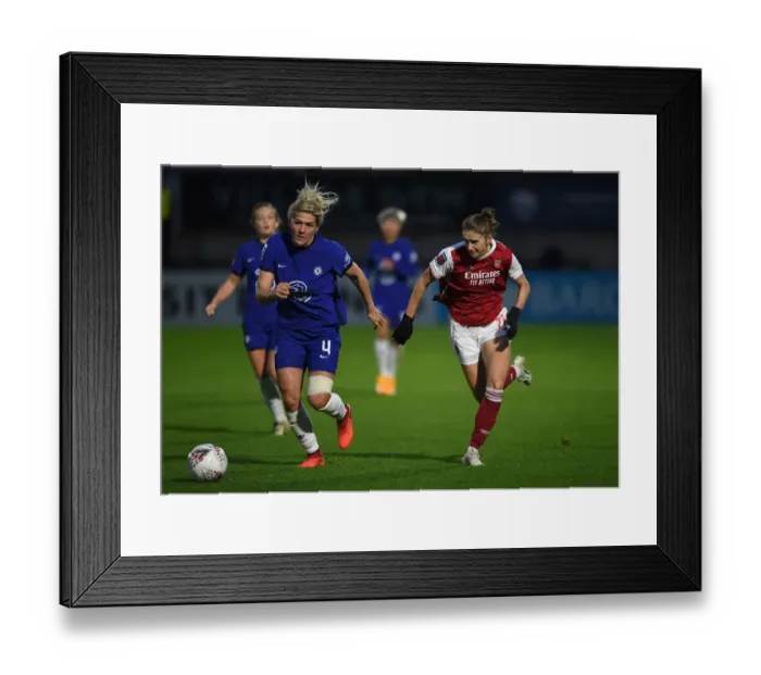 Framed Print : Arsenal vs Chelsea: Miedema and Bright Battle in FA WSL Showdown Framed Print : Arsenal vs Chelsea: Miedema and Bright Battle in FA WSL Showdown