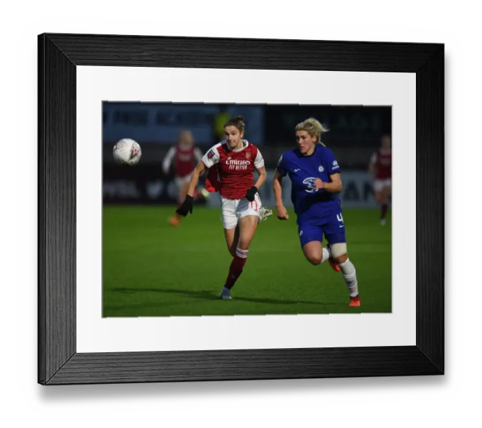 Framed Print : Arsenal vs. Chelsea: Miedema and Bright Clash in FA WSL Showdown Framed Print : Arsenal vs. Chelsea: Miedema and Bright Clash in FA WSL Showdown