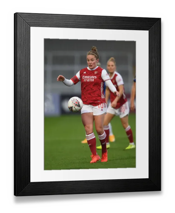 Framed Print : Intense Battle: Kim Little vs. Chelsea Women in Arsenal's FA WSL Showdown (2020-21)