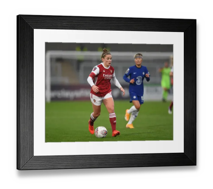 Framed Print : Arsenal's Kim Little Shines in Arsenal Women vs Chelsea Women FA WSL Match